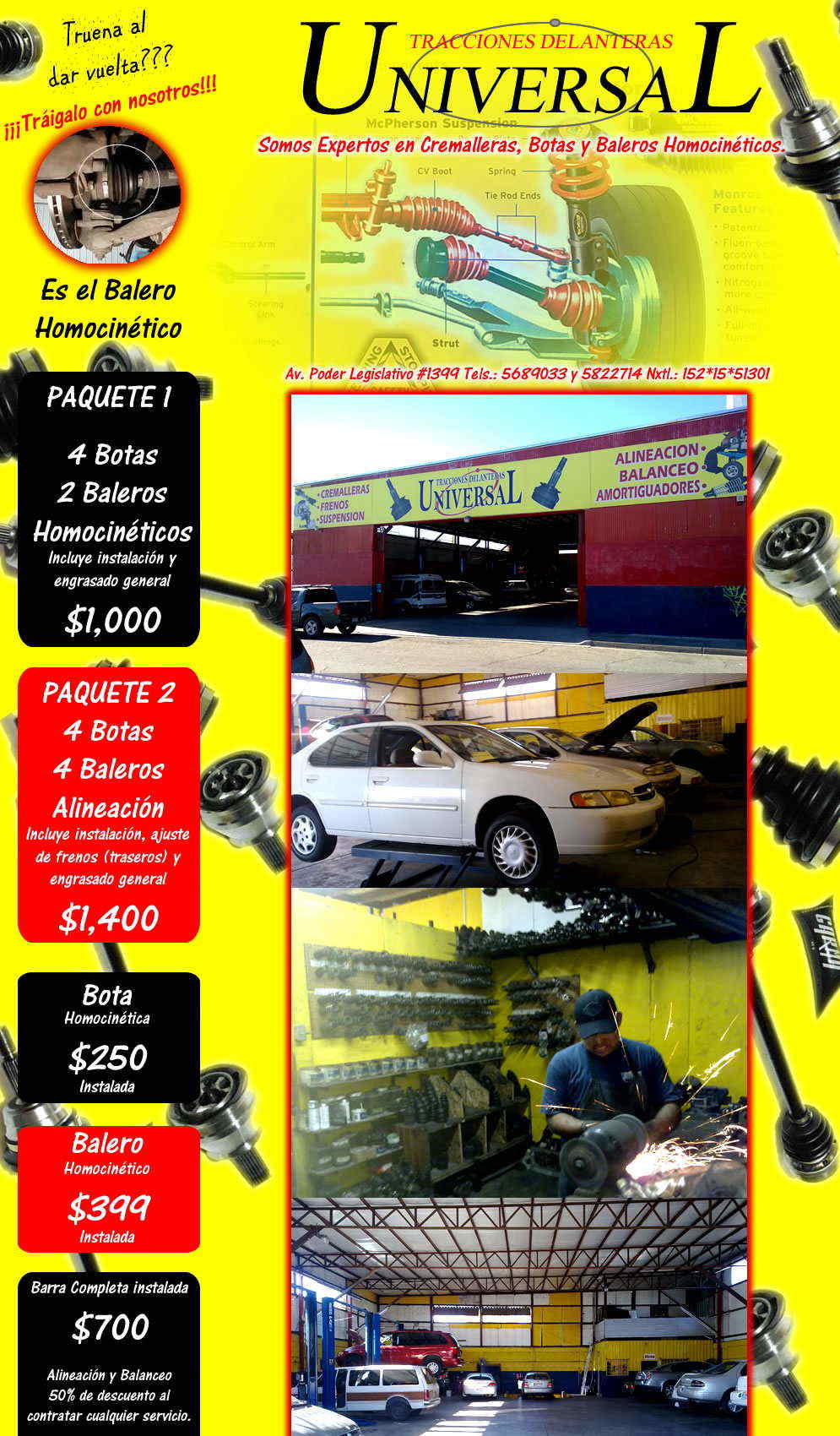 TRACCIONES DELANTERAS UNIVERSAL