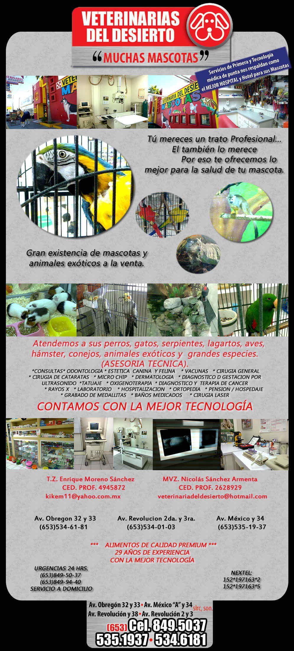 VETERINARIAS  DEL DESIERTO  Av. México