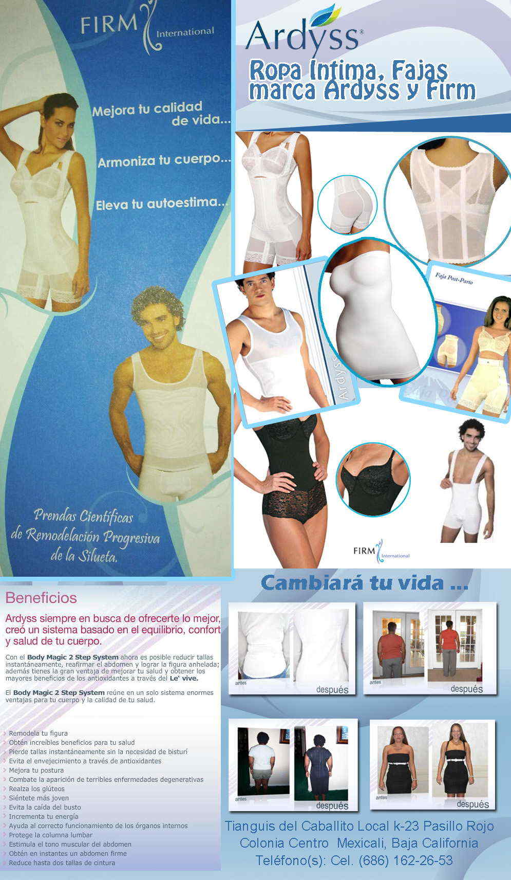 Fajas y ropa intima Ardyss y Firm