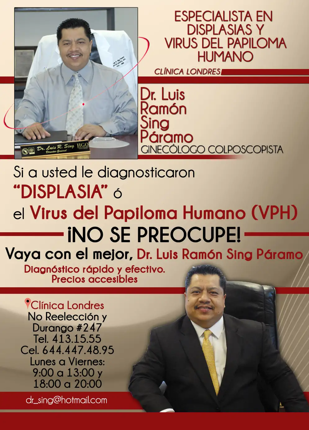 Dr. Luis Ramón Sing Páramo Ginecólogo