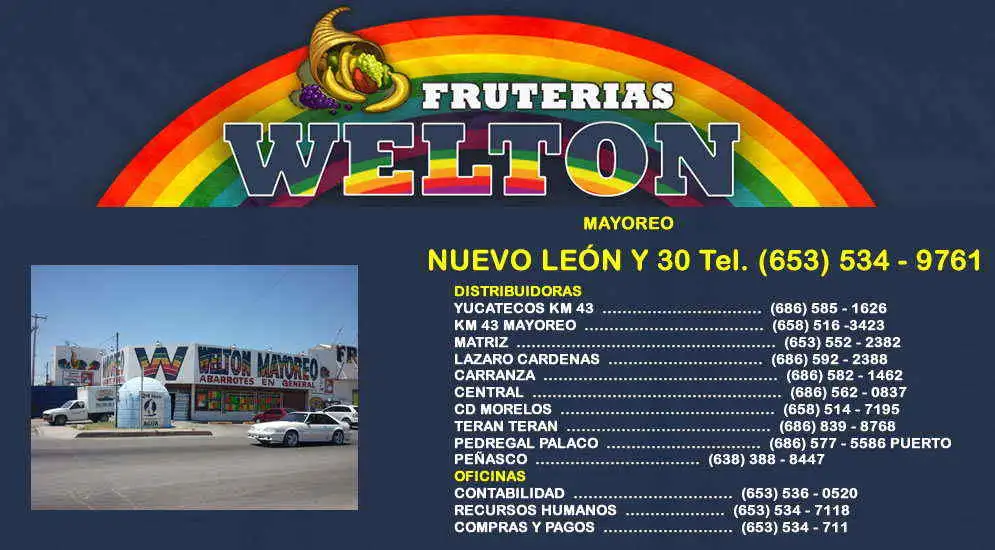 FRUTERIAS WELTON MAYOREO  NUEVO LEÓN Y 30